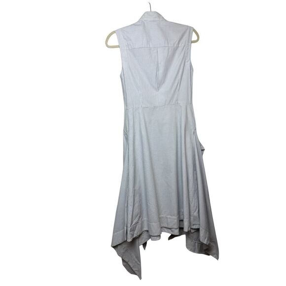 Acler Pinstripe Ruched High Lo Dress Sz. 2 US - Picture 9 of 12